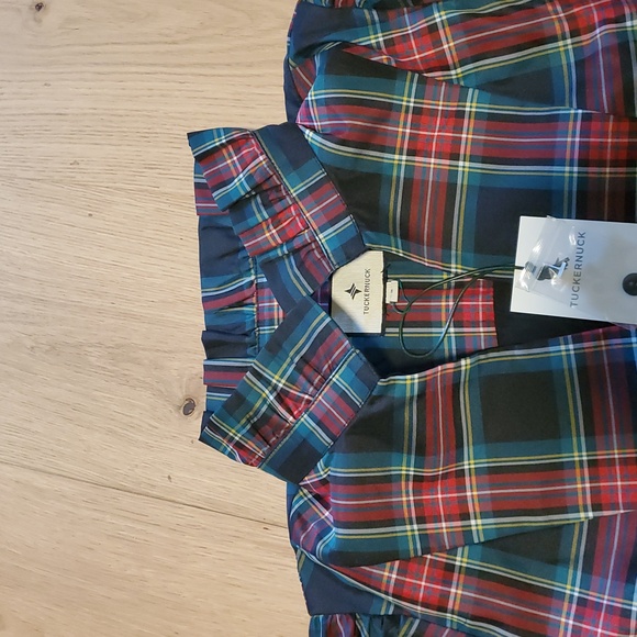 Tuckernuck Highland Tartan Royal Shirt Dress Plaid New Without Tags S - Picture 10 of 12
